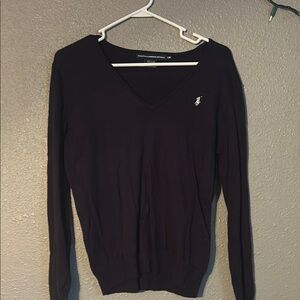 Polo by Ralph Lauren Women's V-Neck Sweater - navy
